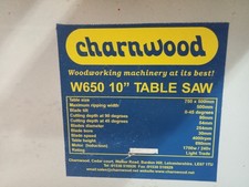 Charnwood W650 10" table saw