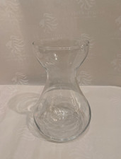 Vintage Hyacinth Vase Clear Blown Glass - Forces the Bulb to Flourish Indoors