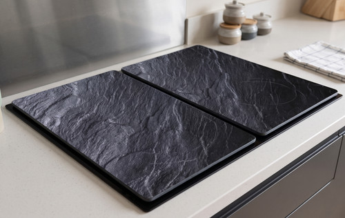 Black slate hob cover 8 - 2,