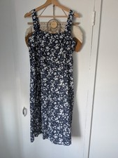 Vintage 1970s original Horrockses Fashion floral border print cotton dress UK 12