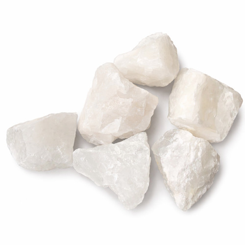 Raw snow quartz - quartz, stone
