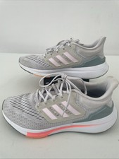 Adidas Bounce Womens EQ21 Trainers Running Shoes UK6 Grey Pink EU39.5 US7.5