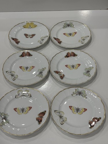 Limoges c plates butterfly - c,