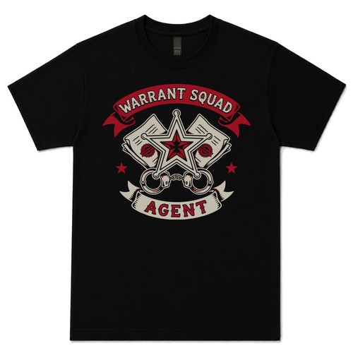 Warrant squad agent shirt - t-shirt,
