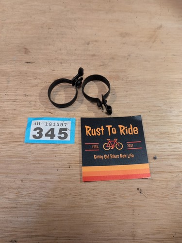 Vintage bicycle pump clips - vintage,