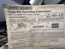 Hornby Railways Train Set Operating Instructions