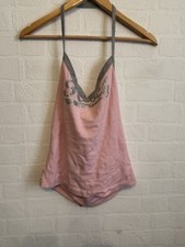 Ladies Pink Halterneck Y2K
