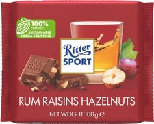 Ritter Sport Rum Raisin Hazelnuts 100gX10