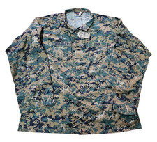 Genuine Tru Spec USMC MARPAT Woodland Tactical Combat Shirt Size XXL Reg #10