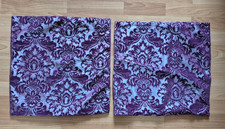 TU Purple Damask Cushion Covers x 2