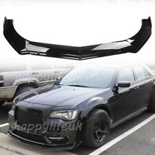 For Chrysler 300C Front Bumper Lip Splitter Spoiler Chin Body Kit Black Glossy