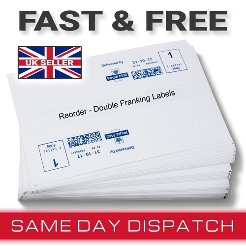 100 franking labels - 100,
