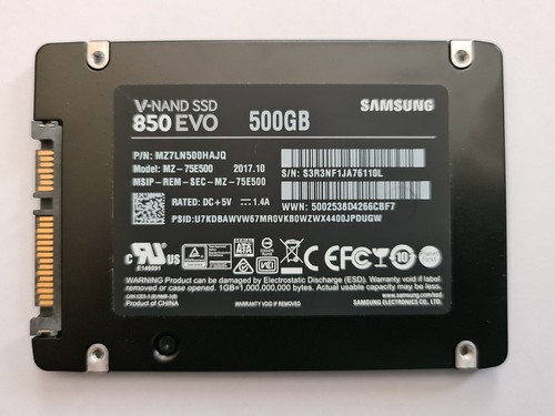 Samsung 500gb 850 evo - 500gb,