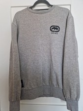 ECKO UNLTD Mens Graphic Sweatshirt Long Sleeved Cotton  Jumper Grey Size Medium 