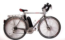 Orbit Harrier Hand Built Touring Bike + Electric Motor & Waterprf Vaud Panniers 