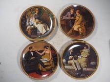 4 x Norman Rockwell 21.5cm Plates, Knowles Fine China