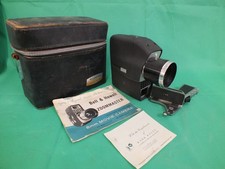 Vintage Bell & Howell Zoomaster 8mm Movie Camera & Case (Hol)
