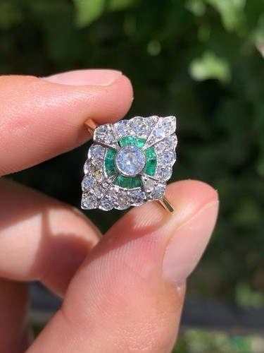 18ct gold old cut diamond - 18ct, &