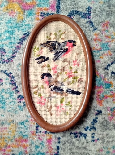 Vintage birds cross stitch - birds,