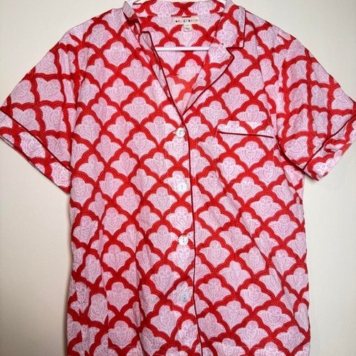 Roller rabbit button down - down, red