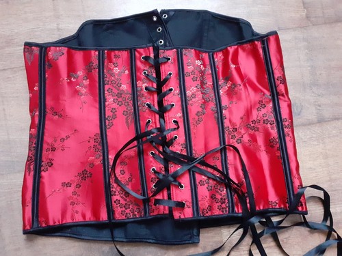 Burlesque pattern red black - pattern, red/black