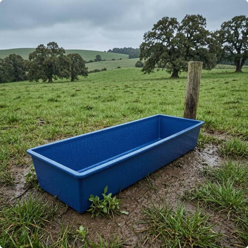 Plastic feeding trough open - plastic,