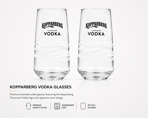 Kopparberg vodka glasses - kopparberg,