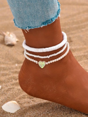 Anklet ankle bracelet pearl - anklet,