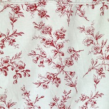 1930's French bedcover daybed day bed fabric vintage cotton bedspread with Ruff