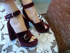 Chloe Burgundy Velvet Ankle