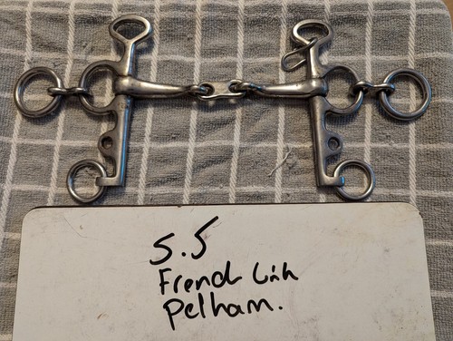French link double bridle - 5.5",