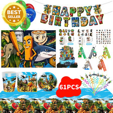 NEW Italian Brainrot Birthday Party Decoration Set - Balloon Brainrot Tableware