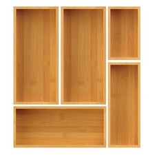 Bamboo drawer organizer set - drawer,