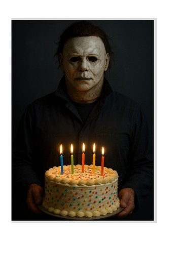 Horror birthday card michael - birthday,