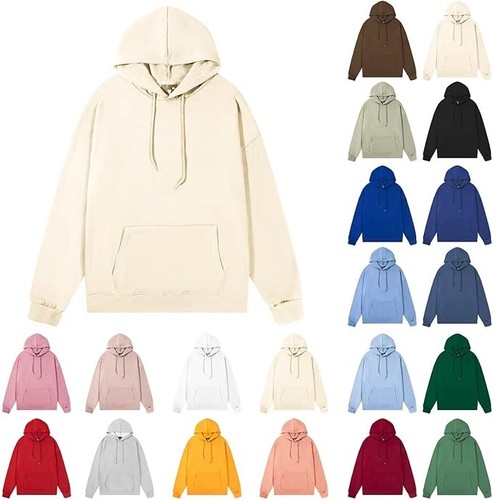 Plain pullover hoodie thick - pullover,