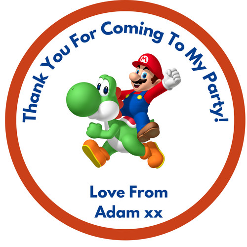 Personalised birthday stickers - personalised,