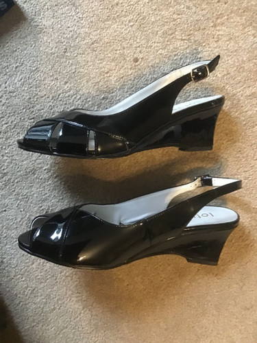 Lotus black patent - , leather