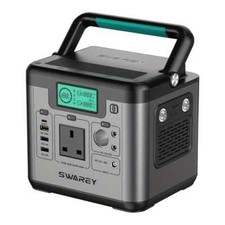 SWAREY 518Wh Portable Power Station | 500W Solar Generator w/ 65W USB-C