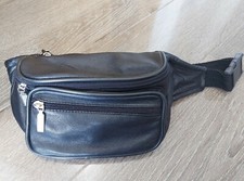 Brand New Condition Bum Bag Fannypack Black Leather Look