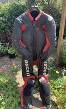 Ducati Corse Mens Motorbike Motorcycle One Piece Racing Leather Suit 52