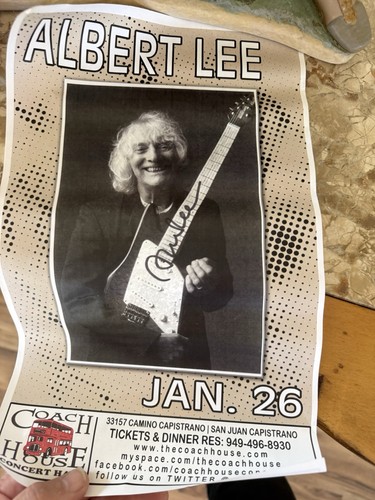 Albert lee autographed - albert,