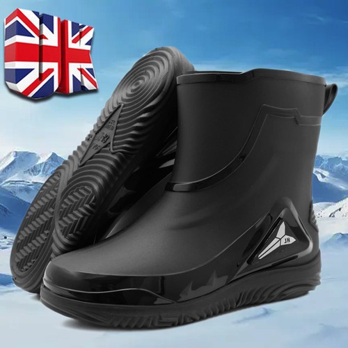 Mens ankle wellies boots slip - wellies,