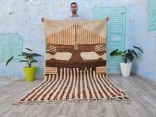 New Moroccan Berber Wool Rug Color Multi Luxury Handmade Design Area Carpet Rug