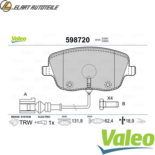Brake pad set disc - set,