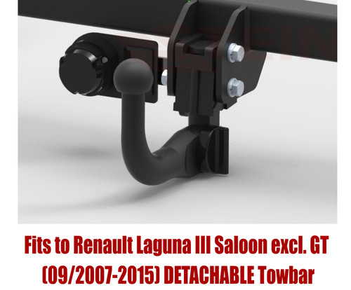 Detachable tow bar - detachable, renault
