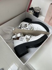 Jeffrey Campbell Shoes Coltrane White Black 6