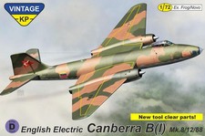 Kovozavody Prostejov V7203 1:72 Canberra B (I) Mk.12 ex-Novo, new tool clear par