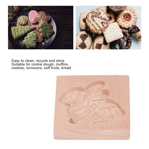 Wooden cookie mould beechwood - cookie,