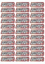 Wavey Race Name Stickers For