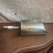 Brass Vintage Scoop with Ceramic Handle Grain Flour Sweets